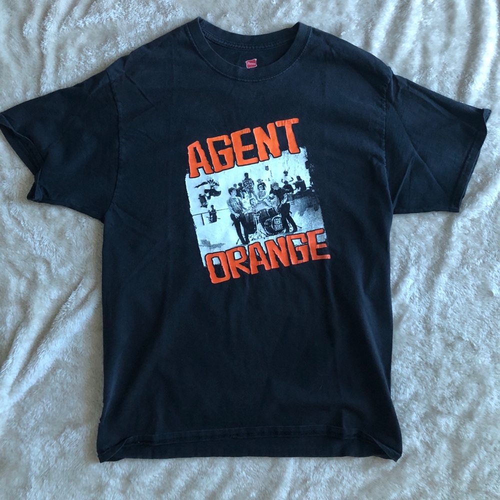 VINTAGE Agent Orange retro punk band tour shirt on Hanes tag size large.
